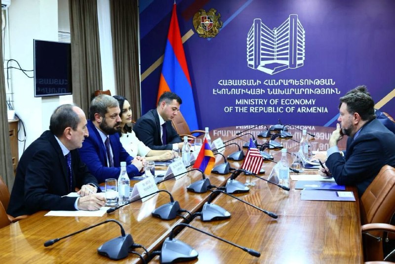 Геворг Папоян обсудил с временным поверенным США экономическое сотрудничество и статус СРЭ для Армении