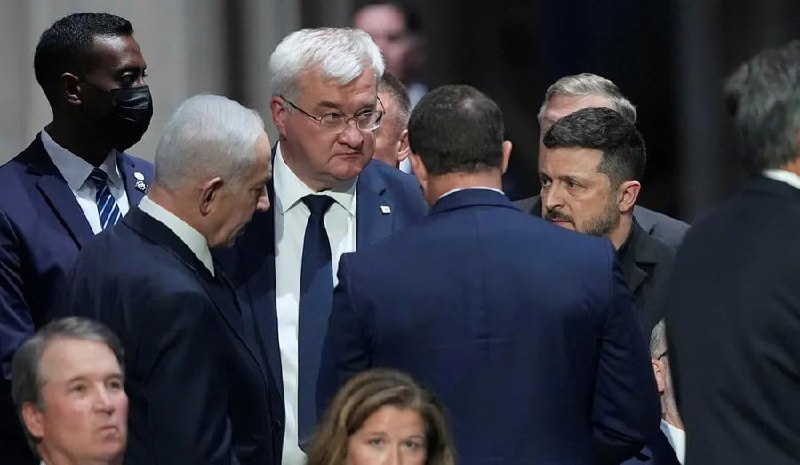 Биньямин Нетаньяху и Владимир Зеленский в Вашингтоне