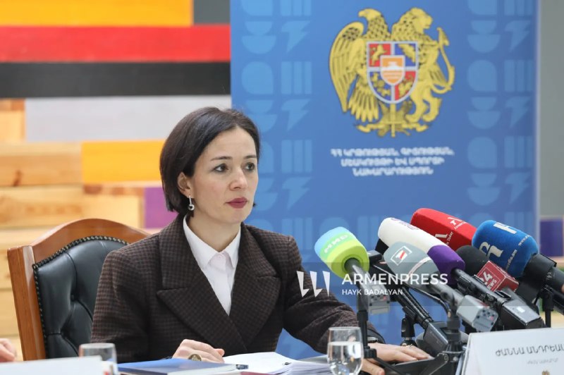 Министр Жанна Андреасян выступает по вопросам образования перед выборами в Алаверди.