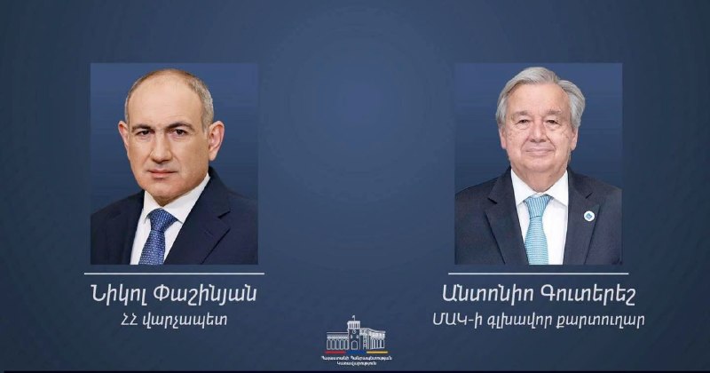 Гутерриш поздравил Пашиняна с переназначением: ООН поддержит Армению в достижении целей устойчивого развития