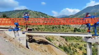 На трассе «Север-Юг» в Сюнике впервые в Армении применили технологию Launching Gantry