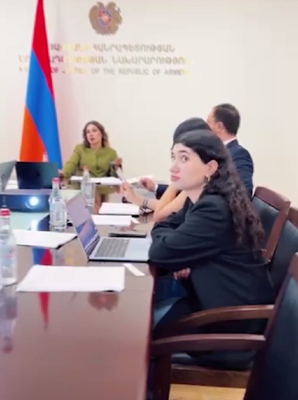 Дочь Пашиняна попала в видео Минюста Армении на совещании в Алаверди