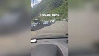 Армянские избиратели возвращаются в Россию через КПП Верхний Ларс после выборов