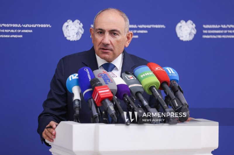 Никол Пашинян на брифинге в правительстве Армении, Алаверди